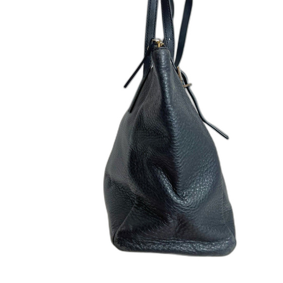 Kate Spade Watson Lane Black Pebbled Leather Tote Bag Zippered Purse - Picture 3 of 14